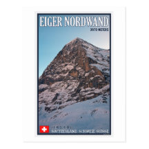 Kleine Scheidegg - die Nordwand des Eiger Postkarten
