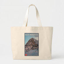 Kleine Scheidegg - die Nordwand des Eiger Einkaufstaschen