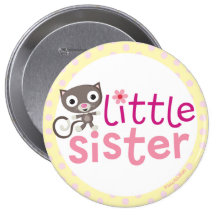 kleine Schwester-Abzeichen/Knopf Button