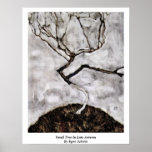 Kleiner Baum im Spätherbst durch Egon Schiele Posterdruck