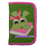 Kleiner Frosch mit Buch und Bleistift Planer