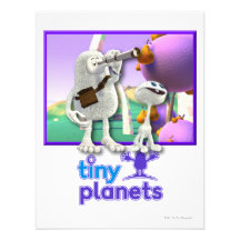 Kleiner Planeten Flocker Aufklärer Personalisierte Einladung
