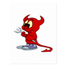 kleiner Teufel small devil Postkarte