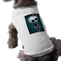 Kleines Fräulein Death - Hallowen Schönheit Hundbekleidung