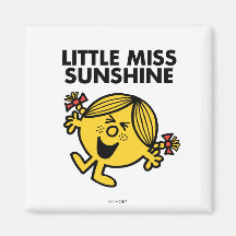 Kleines Fräulein Sunshine Classic 2 Kühlschrankmagnete