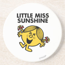 Kleines Fräulein Sunshine Classic 2 Getränke Untersetzer