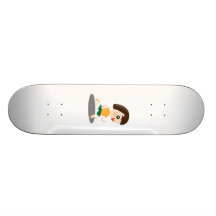 Kleines Mädchen-Betrieb Bedruckte Skateboarddecks