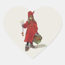Kleines schwedisches Mädchen Carl Larssons: Brita  Stickers