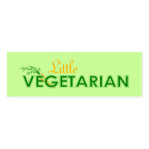 Kleines vegetarisches Lesezeichen Visitenkarte