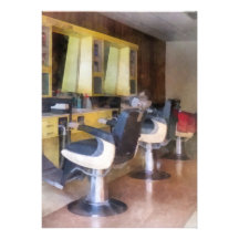 Kleinstadt-Friseursalon Individuelle Ankündigung