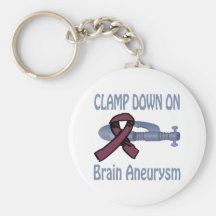 Klemmen Sie unten auf Gehirn-Aneurysma Keychain fe Schlüsselband