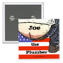 Klempner-Hintern… Joe der Klempner Knopf Buttons