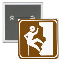 Klettern-Landstraßen-Zeichen Button
