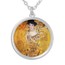 Klimt Porträt von Halskette Adele Bloch-Bauer I