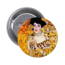 Klimt Porträt von Knopf Adele Bloch-Bauer I Buttons