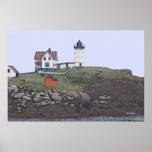 Klumpen-Leuchtturm Plakatdruck