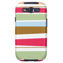 Klumpiger heller farbiger Kasten Streifen Samsungs Samsung Galaxy S3 Hülle
