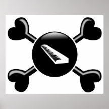 Knochen-Tastaturen Plakate