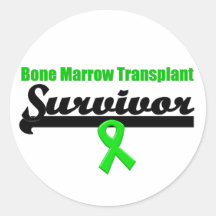 Knochenmark-Transplantations-Überlebend-Band Runder Sticker