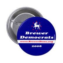 Knopf Brauer-Demokraten 2008 Button