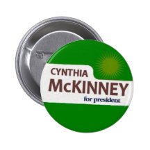 Knopf Cynthias McKinney Anstecknadel