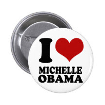 Knopf Liebe I Michelle Obama Anstecknadelbutton
