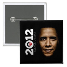 Knopf Obama 2012 Anstecknadel