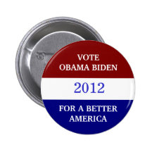 Knopf OBAMA BIDEN 2012 Anstecknadel