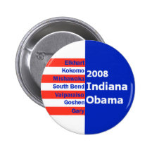 Knopf Obama INDIANA Buttons