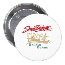 Knopf Obama South Dakota Anstecknadelbutton