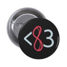 Knopf - Schwarzes Anstecknadelbuttons