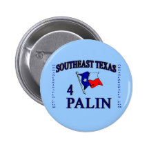 Knopf Se Texas4Palin - Blau Anstecknadelbutton