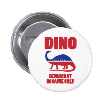 Knöpfe Demokraten (DINO) nur dem Namen nach Anstecknadelbutton