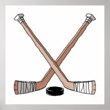 Kobold- und Hockeystockentwurf Plakatdruck