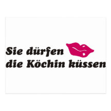 Köchin Postkarte