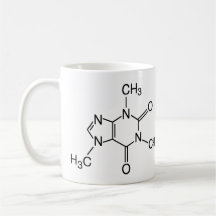 Koffein-Molekül-Kaffeetasse