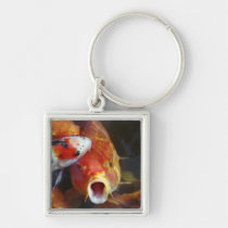Koi Fisch-Quadrat-Schlüsselkette schlüsselanhänger