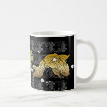 Koi Tasse schwarz