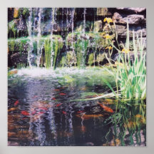 Koi Teich-Plakat