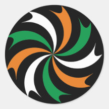 Kokarde cockade Irland Ireland Eire Runde Aufkleber
