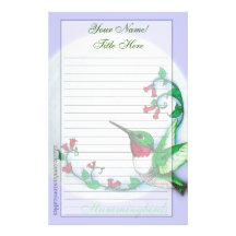 Kolibri-Briefpapier Individuelle Büropapiere