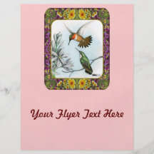 Kolibris und Blumen #2 Custom Flyer