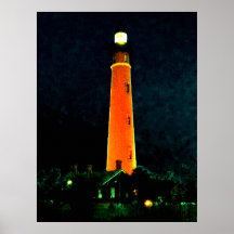 Kolossale Leuchtturm-Kunst 1 Daytona 52" x 72" Kun Posterdrucke