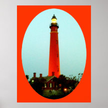 Kolossaler Leuchtturm Daytona O 52" x 72" Giclée K Plakatdruck