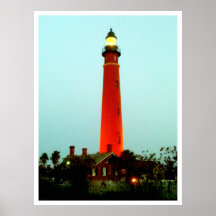 Kolossaler Leuchtturm Daytona p 52" x 72" Giclée K Plakat