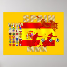 Kolossales spanisches Fußball Futbol Toro Flagge P Plakate