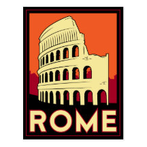 Kolosseum-Europas Roms Italien Vintage retro Reise Postkarte