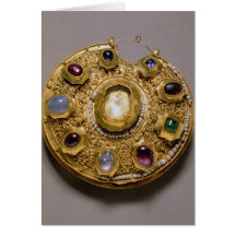 Kolt Medaillon, GoldSet mit Perlen und Karten