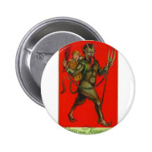 Kommt hier das Krampus! Anstecknadelbutton