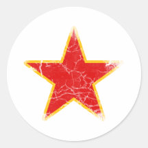 Kommunistischer roter Stern Vintag Sticker